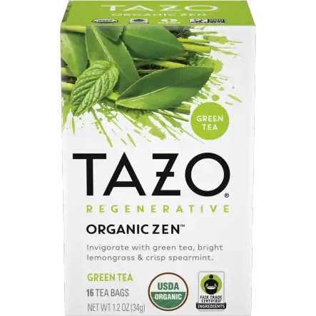 Tazo Tea Organic Zen 16ct Box thumbnail