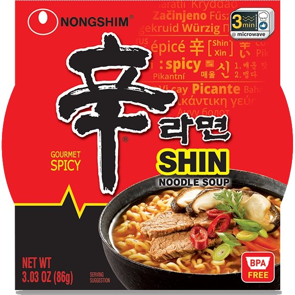 Nongshim Shin Noodle Soup Bowl Spicy thumbnail