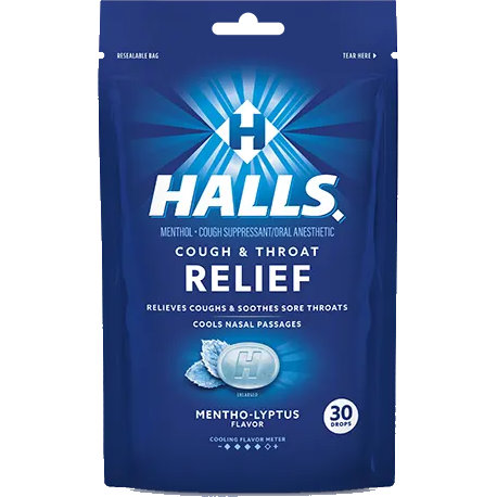 Halls Mentho-lyptus Cough Drops 30ct thumbnail