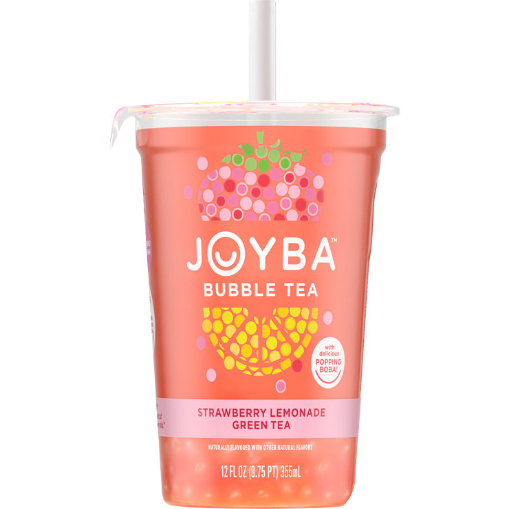 Joyba Bubble Tea Strawberry Lemonade Green Tea 12oz thumbnail