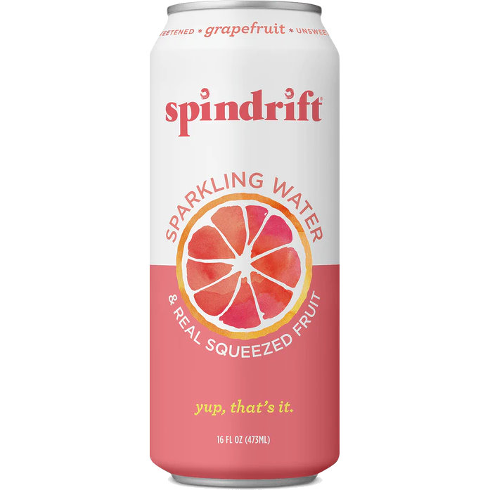 Spindrift Sparkling Water Grapefruit 16oz 12ct thumbnail