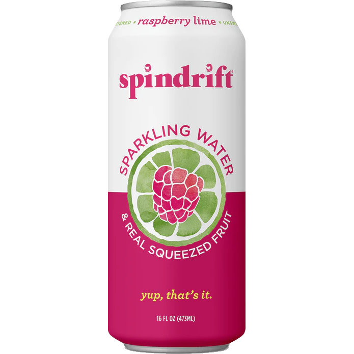 Spindrift Sparkling Raspberry Lime 16oz thumbnail
