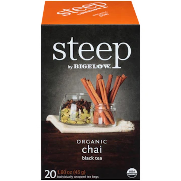 Bigelow Steep Organic Chai Black Tea 20ct thumbnail