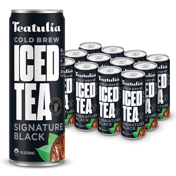 Teatulia Cold Brew Iced Tea Signature Black 12 oz thumbnail