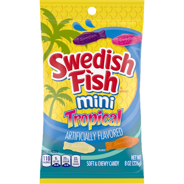 KING SIZE SWEDISH FISH TROPICAL MINI 8 OZ thumbnail