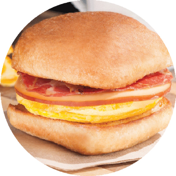 Just Baked Bacon Egg and Gouda Slider 3oz Carton thumbnail