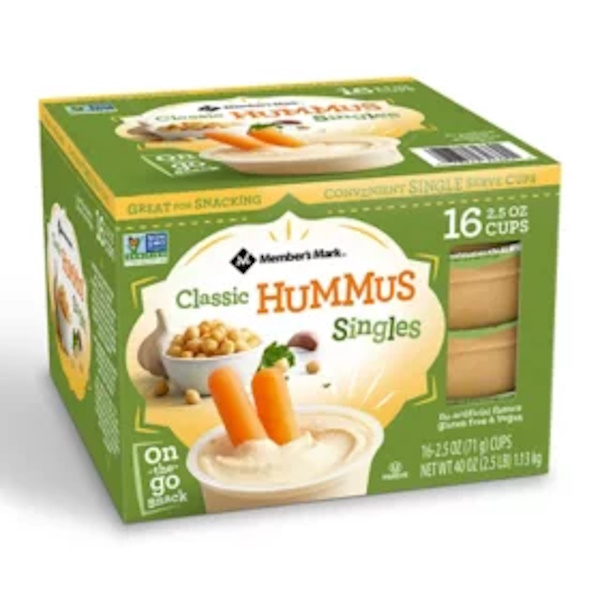 Members Mark Classic Hummus Singles 2.5oz Each thumbnail