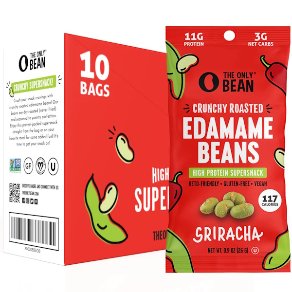 Crunchy Roasted Sriracha Edamame Beans - 0.9oz thumbnail