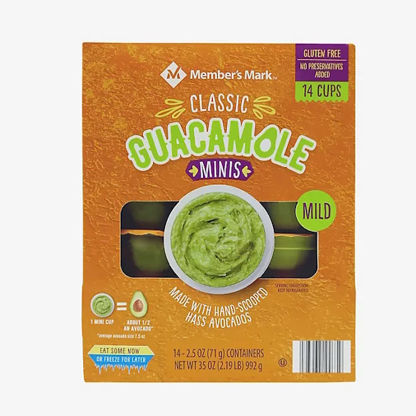 Members Mark Classic Guacamole Minis 2.5oz Each thumbnail
