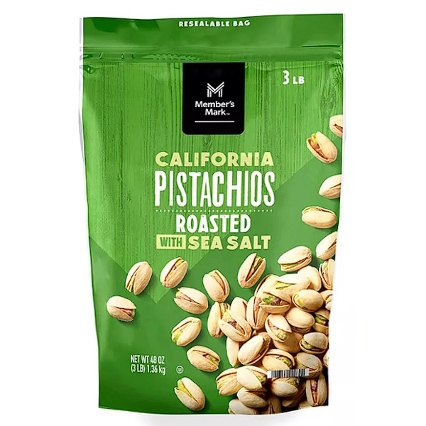 Members Mark California Pistachios w Sea Salt 48oz Bag thumbnail