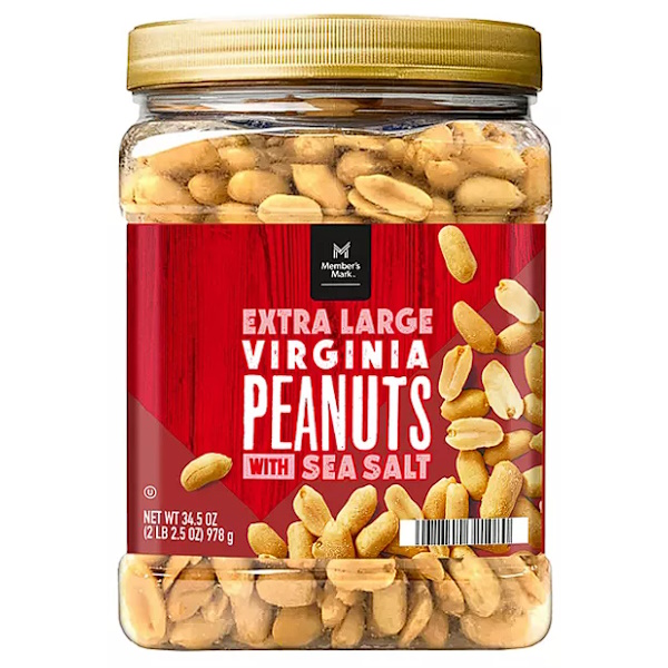 Members Mark Virginia Peanuts w Sea Salt 34.5oz Jar thumbnail