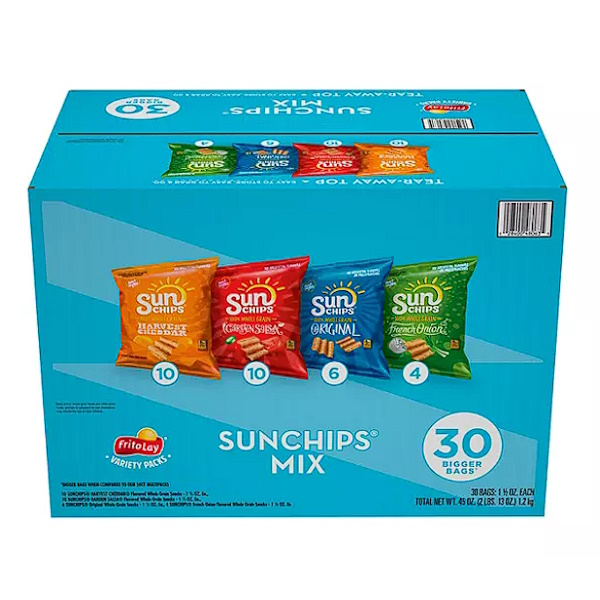Sunchips Variety Pack LSS 30ct Case thumbnail