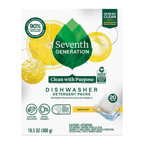Seventh Generation Dishwasher Detergent Packs 10.5oz Box thumbnail