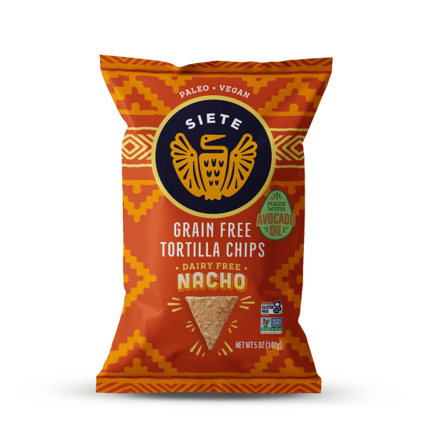 Siete Grain Free Nacho Tortilla Chips 1oz thumbnail