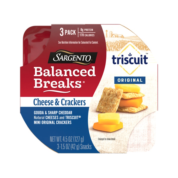 Sargento Balanced Breaks Gouda & Sharp Cheddar Triscuit thumbnail