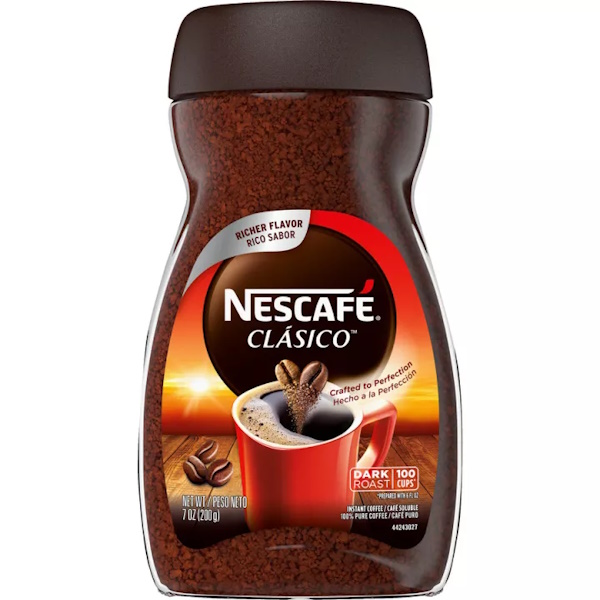 Nescafe Clasico Freeze Dried Dark Rst 8oz Bag thumbnail