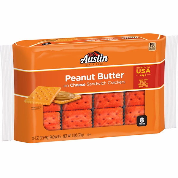 Austin Peanut Butter Cheese Sandwich Crackers 1.38OZ thumbnail