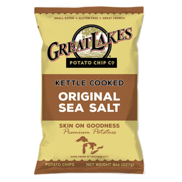 Great Lakes Kettle Cooked Original Sea Salt Potato Chips thumbnail