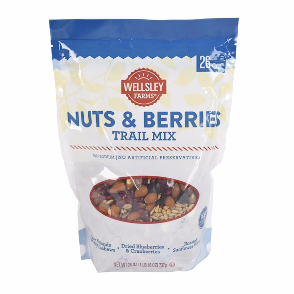 WELLSLEY FARMS NUTS & BERRIES TRAIL MIX (26OZ) thumbnail