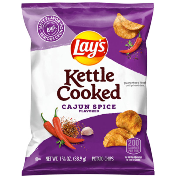 Lays Kettle Cajun Spice Flavored Chips thumbnail