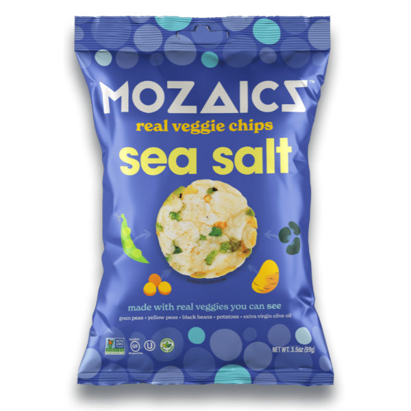 Mosaics Real Veggie Chips Sea Salt .75oz thumbnail