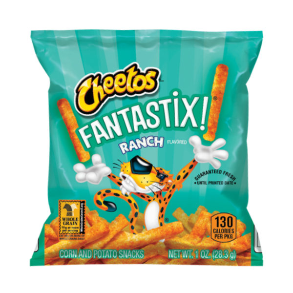 Cheetos Fantastix Ranch Flavored Baked Corn & Potato Snacks 0.9oz thumbnail