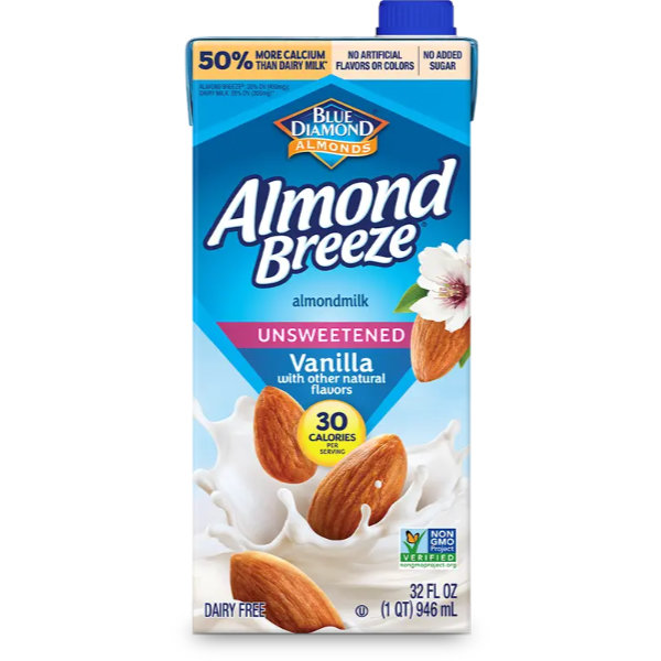 Almond Breeze Unsweet Almond Milk 32oz thumbnail