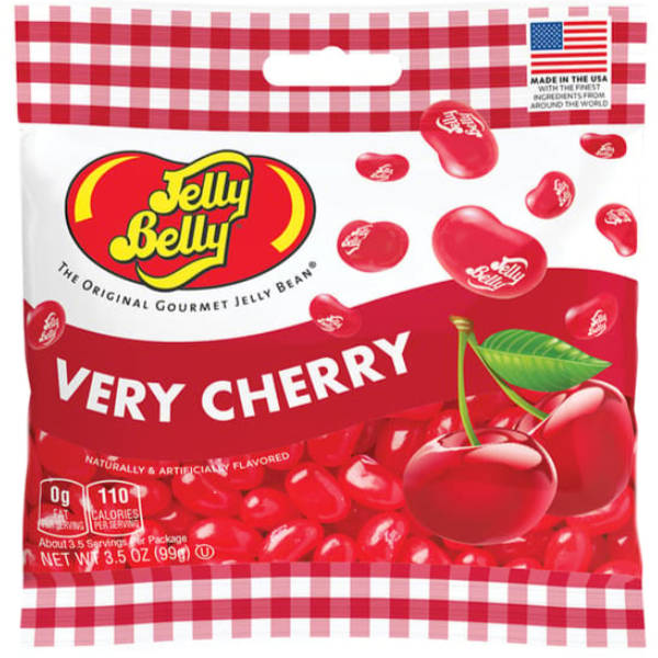 Jelly Belly Very Cherry Jelly Beans 3.5oz Grab & Go Bag thumbnail