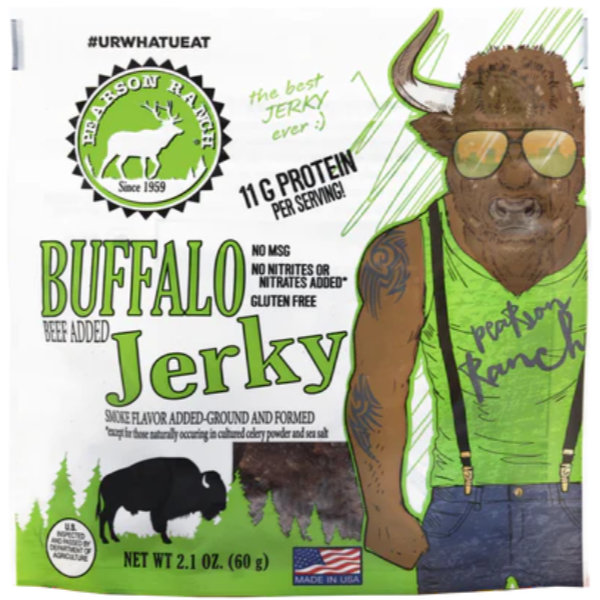 Pearson Ranch Buffalo Jerky 2.1oz Bag thumbnail