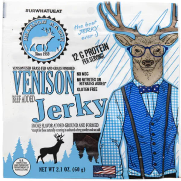 Pearson Ranch Venison Jerky 2.1oz Bag thumbnail