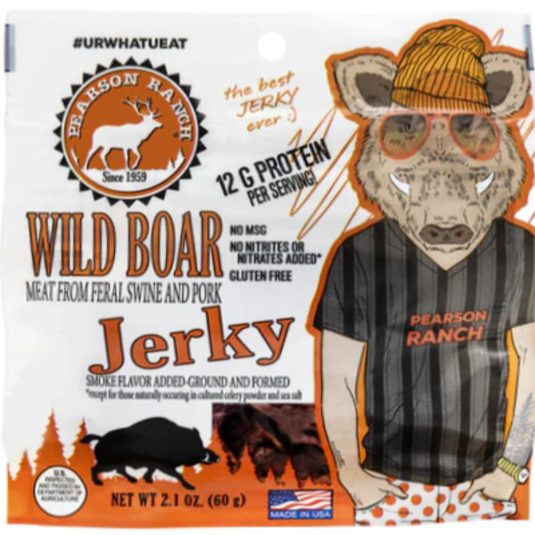 Pearson Ranch Wild Boar Jerky 2.1oz Bag thumbnail