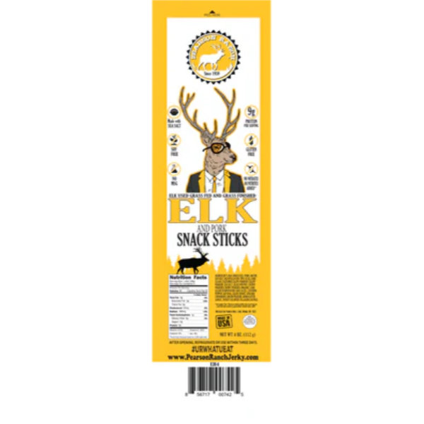 Pearson Ranch Elk Hickory Jerky 4oz Snack Stick Multipack thumbnail