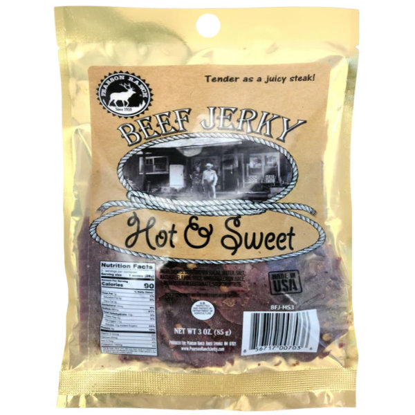 Pearson Ranch Hot & Sweet Beef Jerky 3oz Bag thumbnail