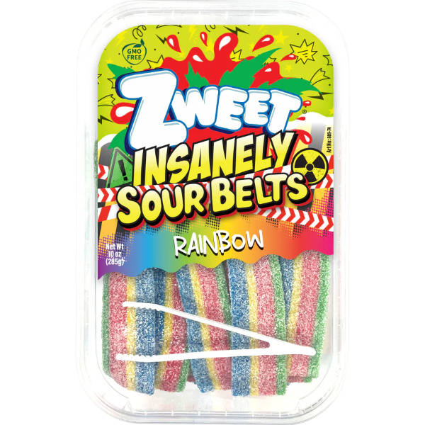 Zweet Filled Sour Ropes Rainbow 10oz thumbnail