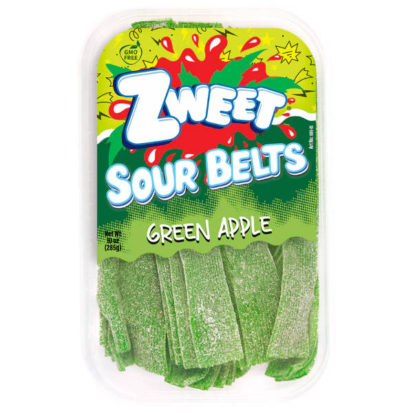 Zweet Sour Green Apple Belts 10oz thumbnail