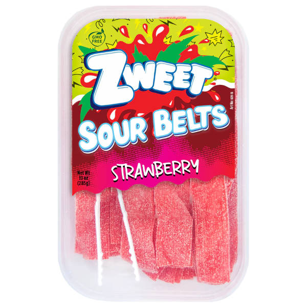 Zweet Sour Strawberry Belts 10oz thumbnail