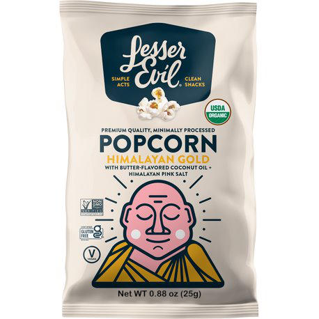 Lesser Evil Himalayan Gold Butter Popcorn .88oz Bag thumbnail