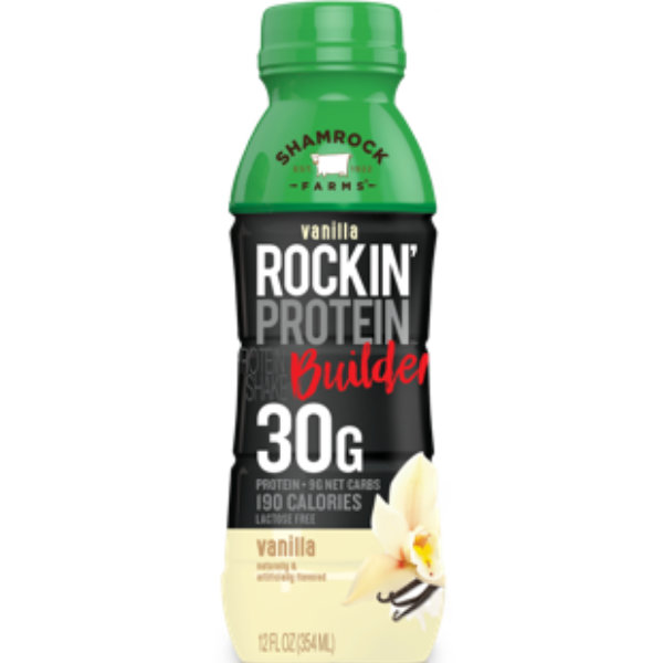 Shamrock Vanilla Rockin Protein Builder Milk 12oz thumbnail