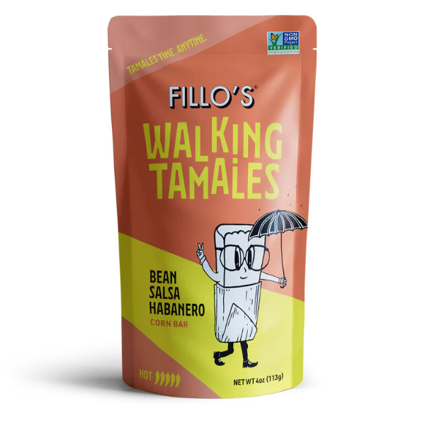 Fillos Walking Tamales Bean Salsa Habanero Corn Bar thumbnail