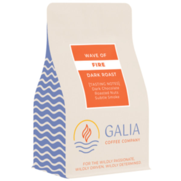 Galia Wave Of Fire Dark Roast Coffee Whole Bean 6/2 LB thumbnail