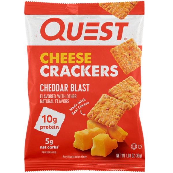 Quest Cheddar Blast Cheese Crackers thumbnail