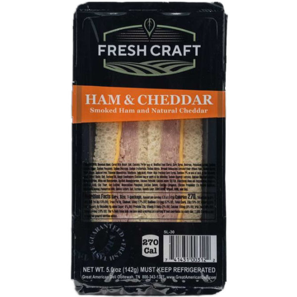 Great American Deli Fresh Craft Ham & Cheddar Wedge thumbnail