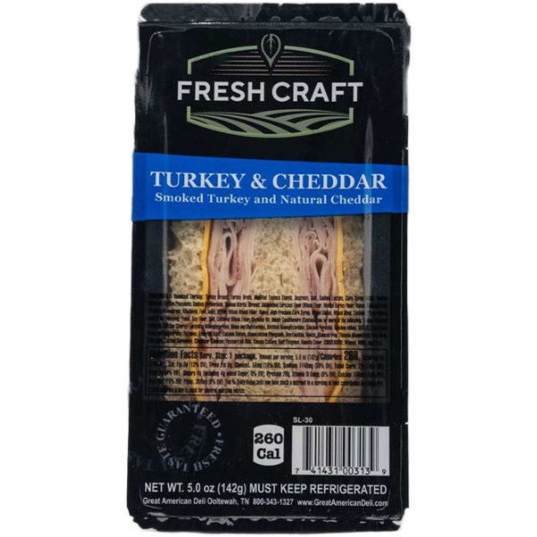 Great American Deli Fresh Craft Turkey & Cheddar Wedge thumbnail