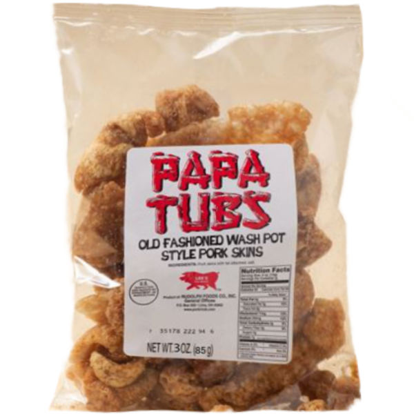 Papa Tubs BBQ Pork Rinds thumbnail