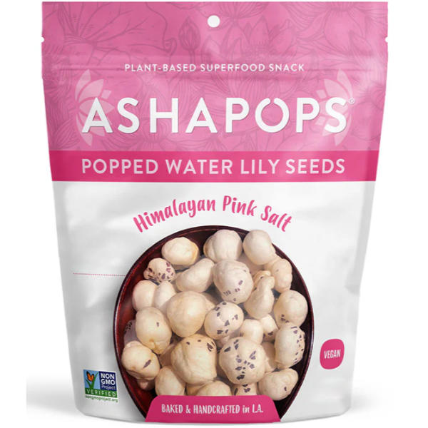 AshaPop Popped Water Lily Seeds Himalayan Pink Salt 1oz thumbnail