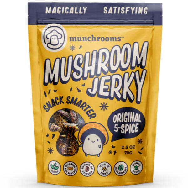 Munchrooms Mushroom Jerky original 5 spice 2.5oz thumbnail