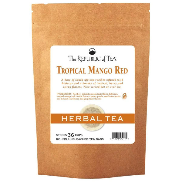 Republic of Tea Tropical Mango Red Herbal Tea 36ct thumbnail