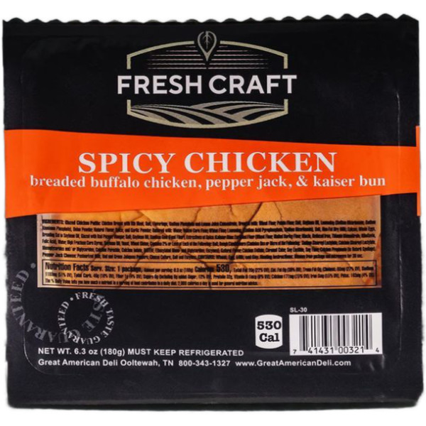 Great American Deli Fresh Craft Spicy Chicken Sandwich 6.3oz thumbnail