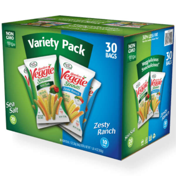 Sensible Portions Garden Veggie Straw Variety Pack 30ct Case thumbnail