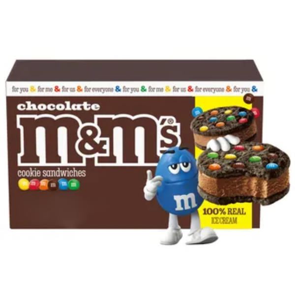 M&M Ice Cream Chocolate Cookie Sandwich thumbnail